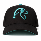 Swing Man Black/Teal Golf Hat