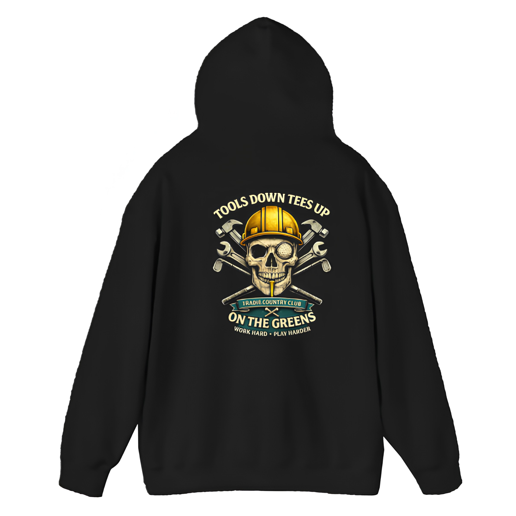 Tradie Country Club Black Hoodie Sweath Shirt Secondary image