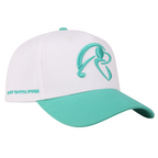 Swing Man White/Teal Golf Hat