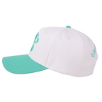 Swing Man White/Teal Golf Hat