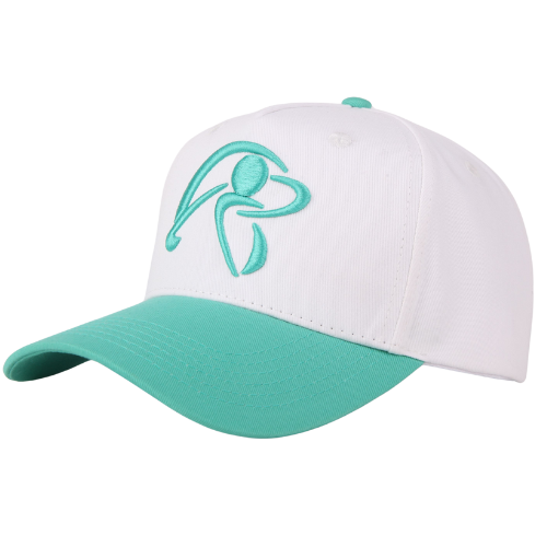 Swing Man White/Teal Golf Hat