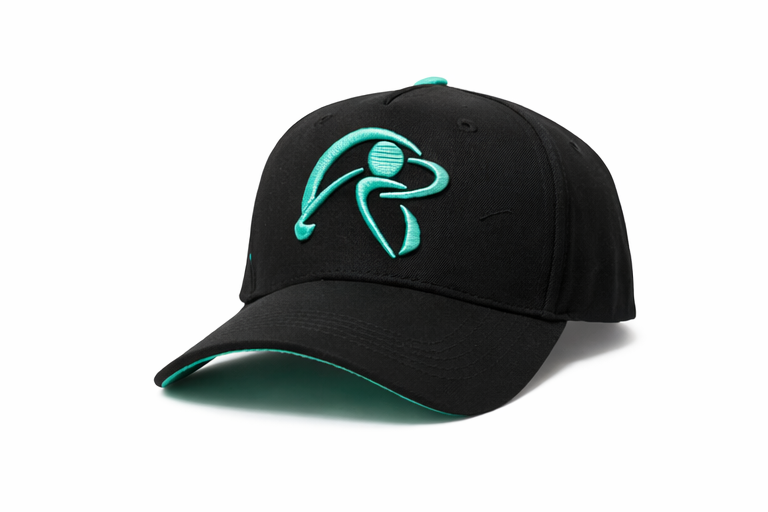 Swing Man Black/Teal Golf Hat