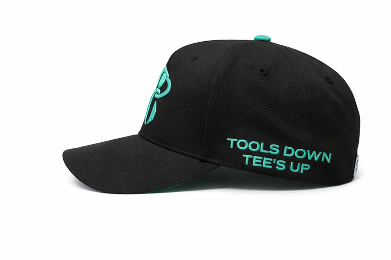 Swing Man Black/Teal Golf Hat